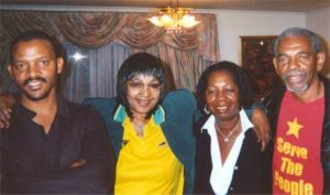  Chairman Omali and other Party forces with Winnie Mandela in Azania. 